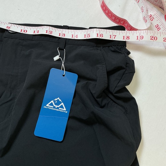 Outdoor Sports Men's 36 Black Nylon Spandex Blend Pants Trousers‎ Waterproof- 36 - Picture 5 of 8
